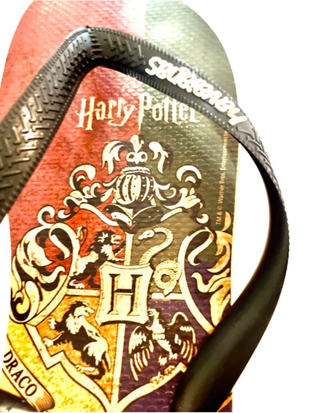 Havaianas Harry Potter Top flip-flops with a crest graphic men size 12-13